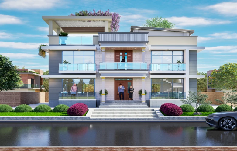 Modern Duplex House Design