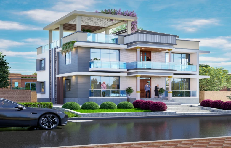 Low cost modern home design Bangladesh
