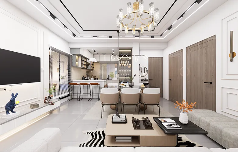 Living room Interior Design in Uttara