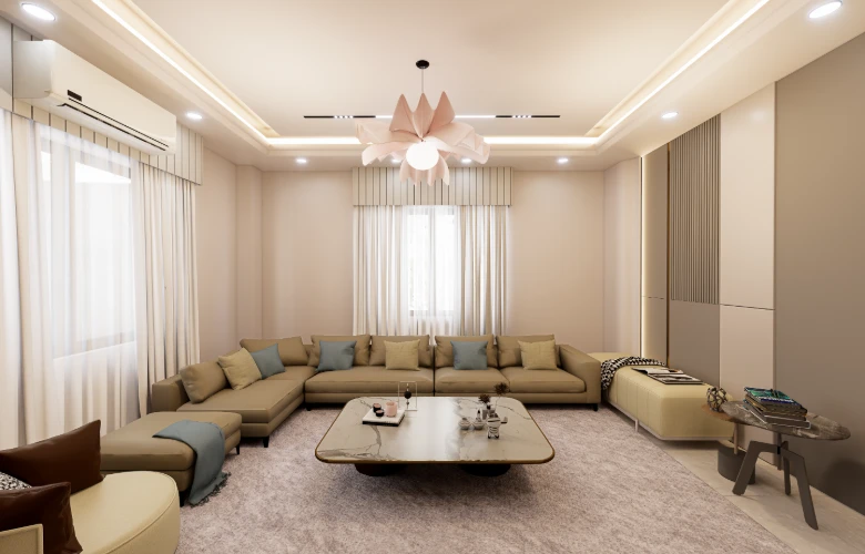 1 Bhk Drawing Room Interior