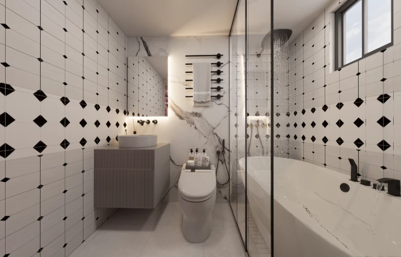 Washroom Interior Design in Mohakhali