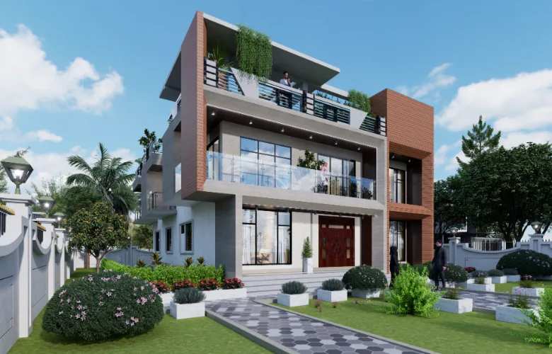 Village Duplex House Design in Bangladesh