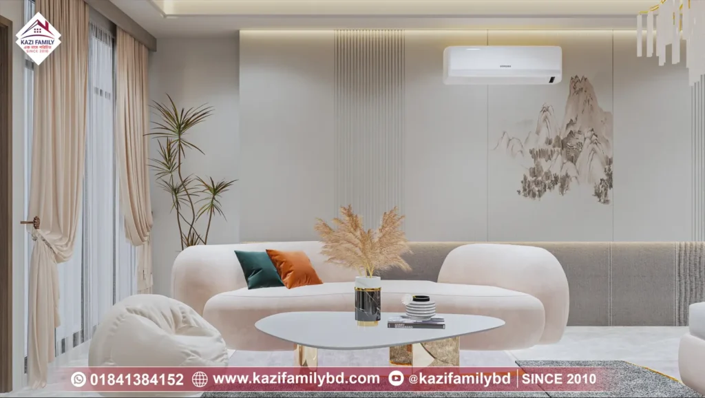Chittagong Flat Interior ProjectMaster Bed Sofa View